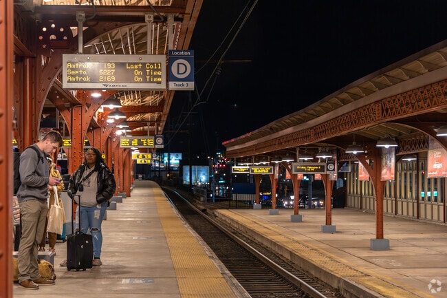 Commuters can easily get to nearby cities on the Amtrak, just minutes from Ashley.