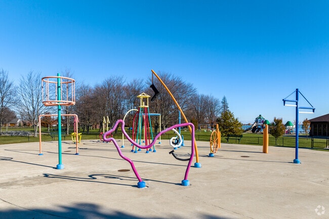 Kids will enjoy cooling off at Brandenburg Park's splash pad.