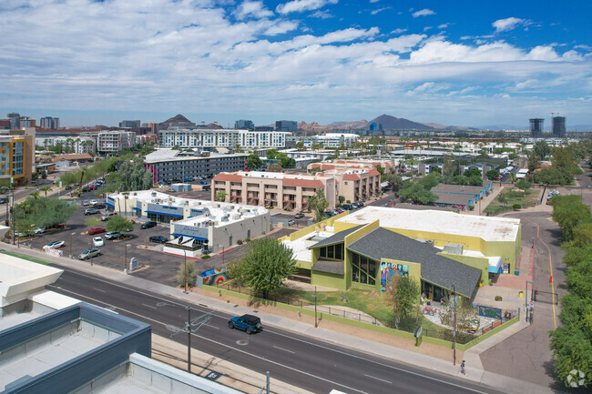 Overview of New School for the Arts and Academics's campus located in Tempe, AZ.