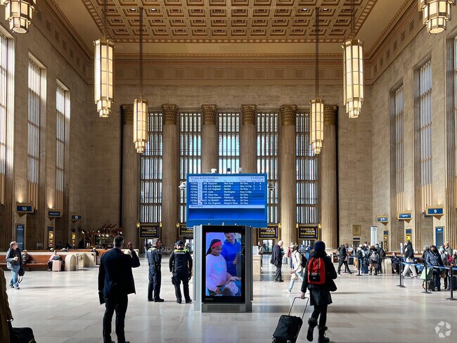 The 30th Street Station in University City makes commuting easy.