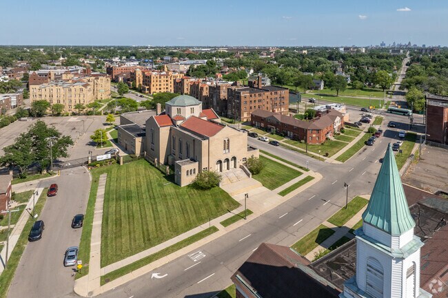 Charlotte Mason Community School aerial view.