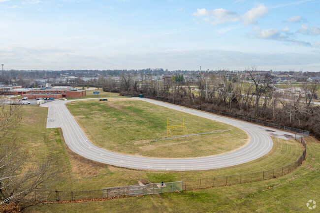 Hollenbeck Middle School has a full size track at the back of the property.