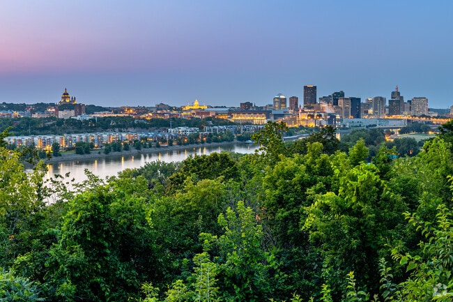 The High Bridge Overlook offers some of the best views of downtown St. Paul.