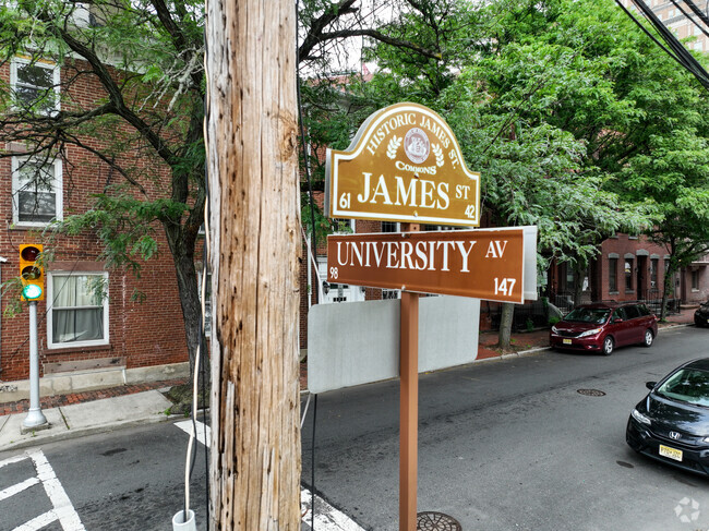 Historic details can be seen around University Heights in Newark, NJ.