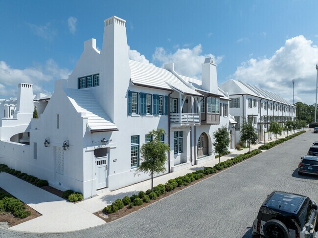 Enjoy the serene beauty of single-family homes in Alys Beach's exclusive community.