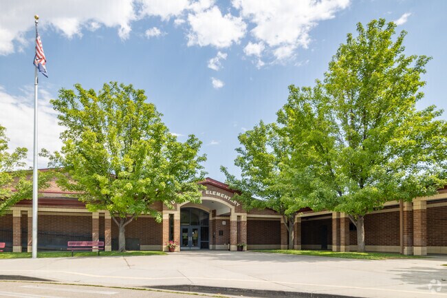 Main entrance to at Discovery Elementary School.
