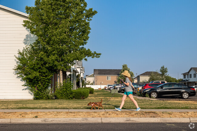Bridger residents enjoy dog walking and jogging on its smooth sidewalks.