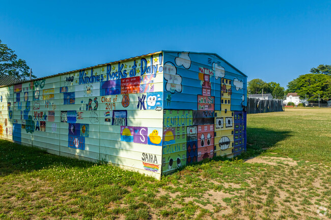 Students at John J Daly Elementary School in Port Washington show off their art skills.
