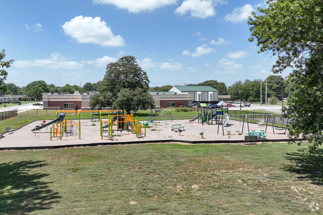 Ora Ellington Elementary have tons of playground and green space to enjoy at recess.
