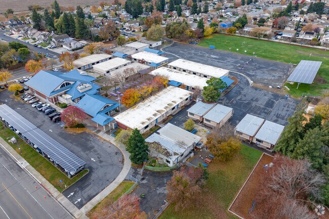 Tremont Elementary School offers a sprawling campus when viewed from above.
