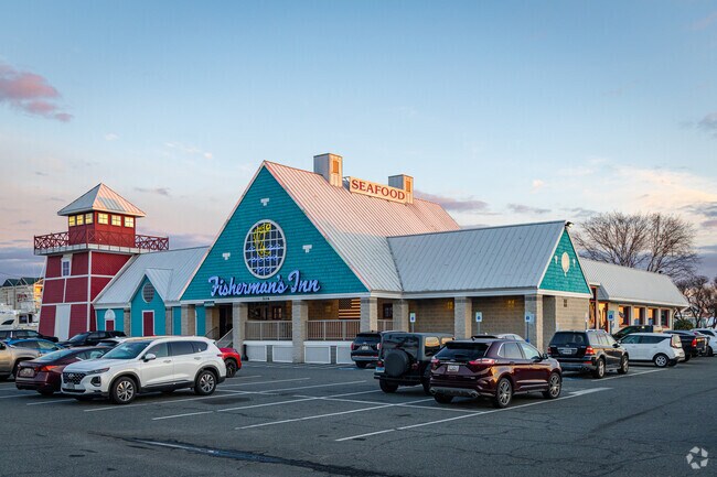 Indulge in fresh seafood from the Chesapeake bay at the Fisherman's Inn in Kent Narrows, MD.