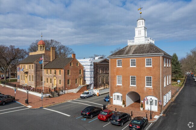 Many businesses are inside old historic buildings in the New Castle neighborhood.