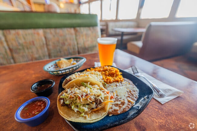 A taco lunch platter from Hacienda Mexican Food & Bar