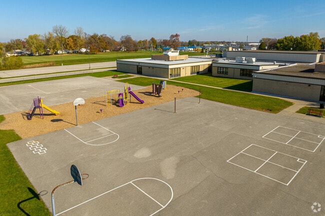 This New Haven Primary School has a large play area for students.
