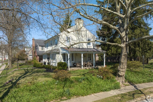 Beautiful homes with large porches and  spacious yards can be found in Flourtown.