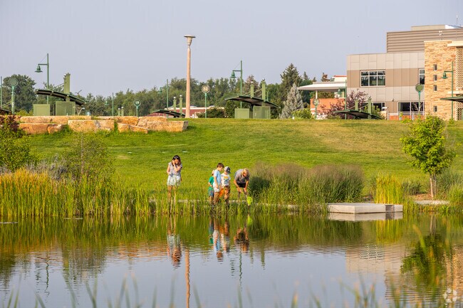 Younger University Park children love the watery shores of the university lagoon.