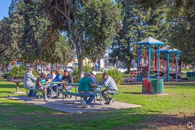 Gather with a group of friends and relax in the shade at Sanger Park.