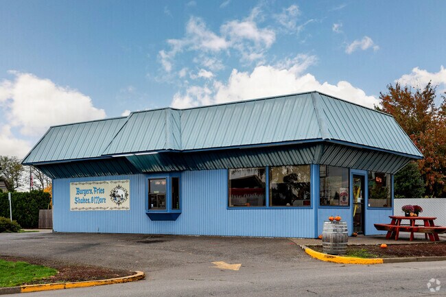 Burger Time is a popular hamburger and hot dog restaurant offering fast service in Mount Angel.