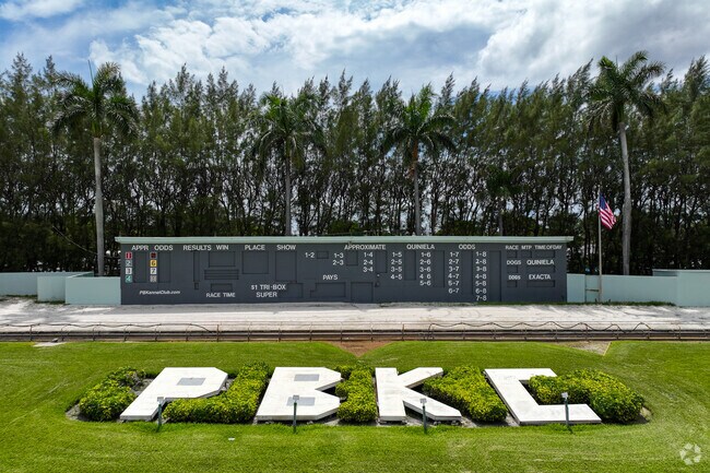 Golfview Heights residents can go to the Palm Beach Kennel Club for some exciting entertainment.