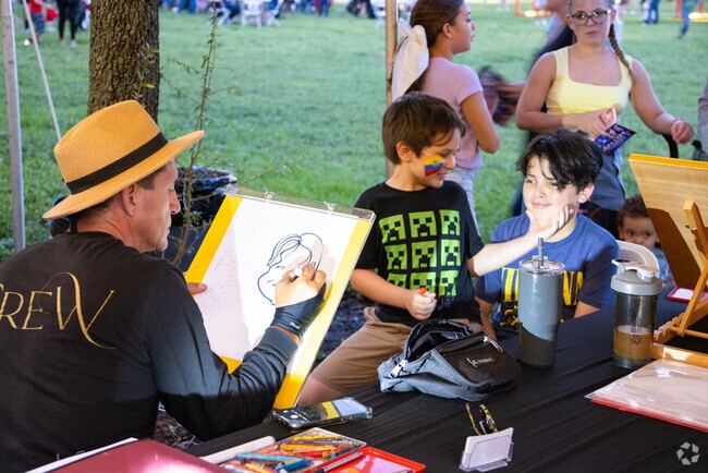 Artists enjoy the interactions with local Doral residents.