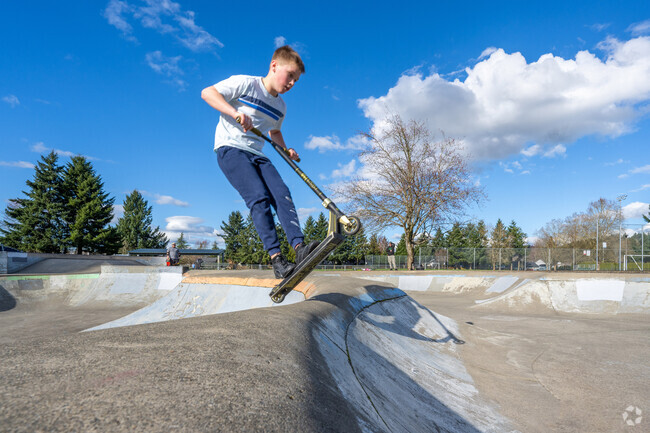 Auburn's Skate Park suits beginners learning basics and advanced skaters honing skills.