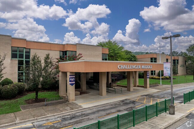 Challenger Middle School in Huntsville Alabama is named for the Challenger Space Shuttle.