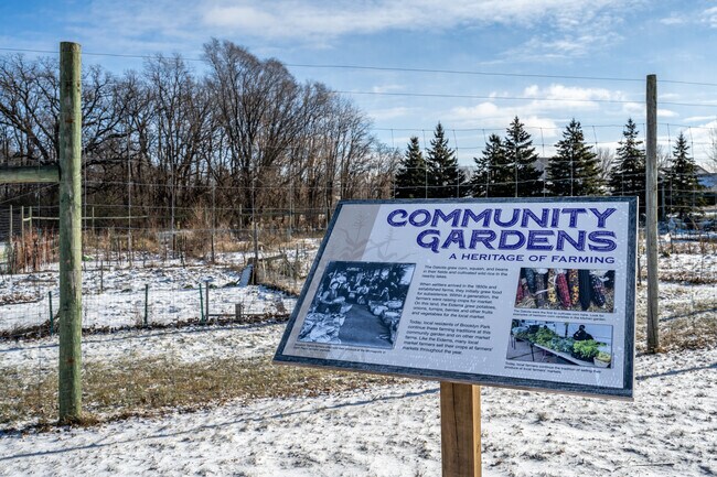 The are numerous community gardens throughout Brooklyn Park.