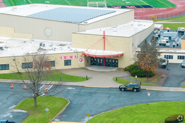 Mechanicville Elementary shares a campus with the middle and high school.