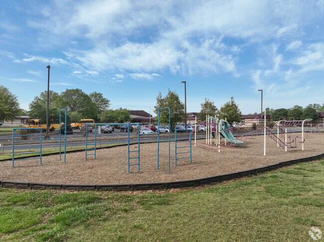 Students at Pumpkin Center Primary enjoy this playground at recess.