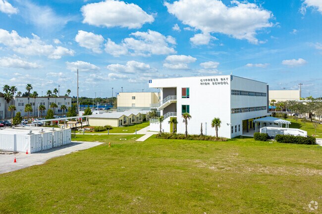 Cypress Bay High School serves students from Windmill Ranch Estates.