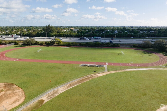 Lake Worth Middle school offers students a track and field.