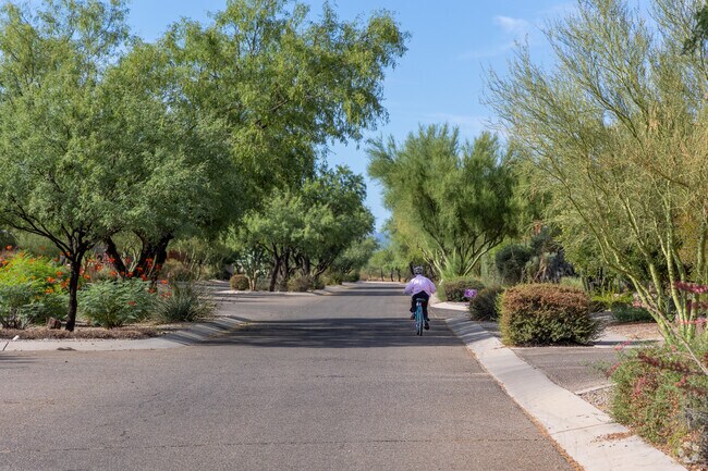 Bike enthusiasts love Civano's shaded streets, with miles of pathways.