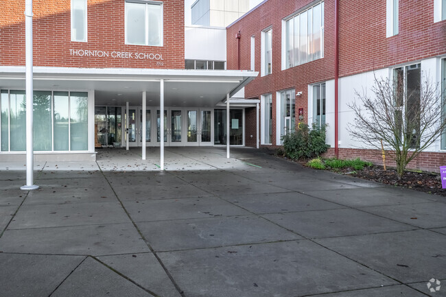 Thornton Creek Elementary entrance.
