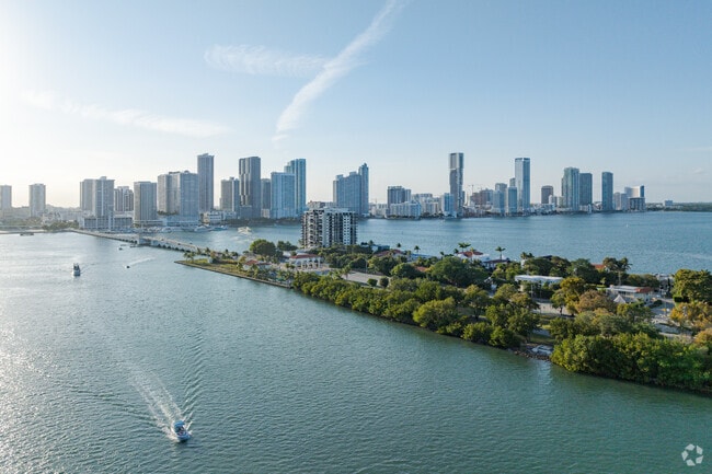 Biscayne Island in he Venetian Islands neighborhood is a quick drive to downtown Miami.