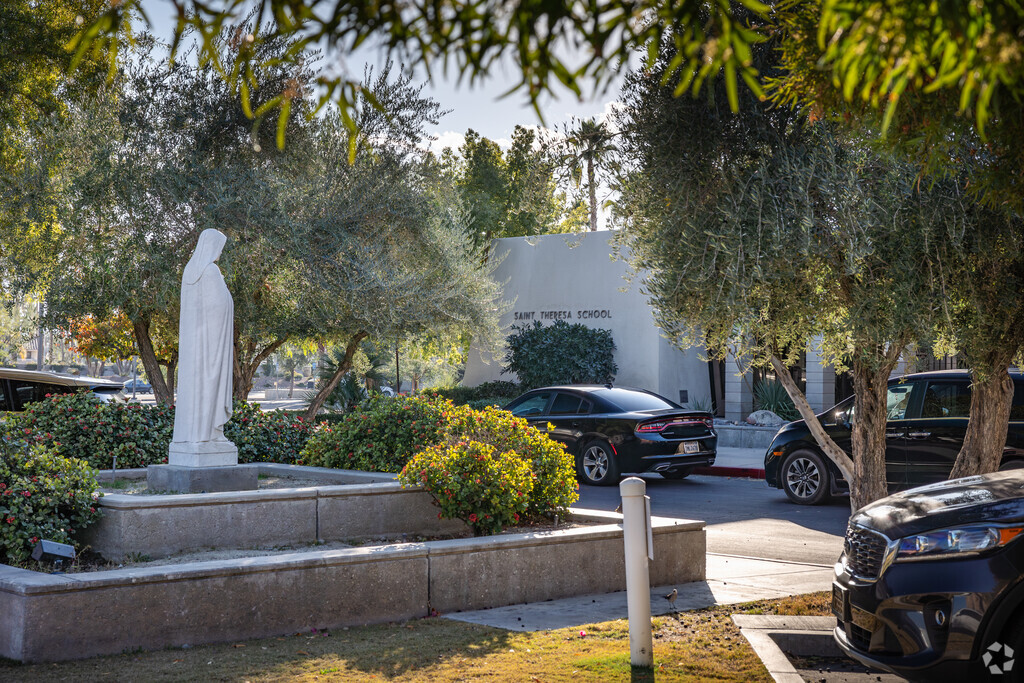 St. Theresa in Palm Springs has a dedicated student drop-off zone.