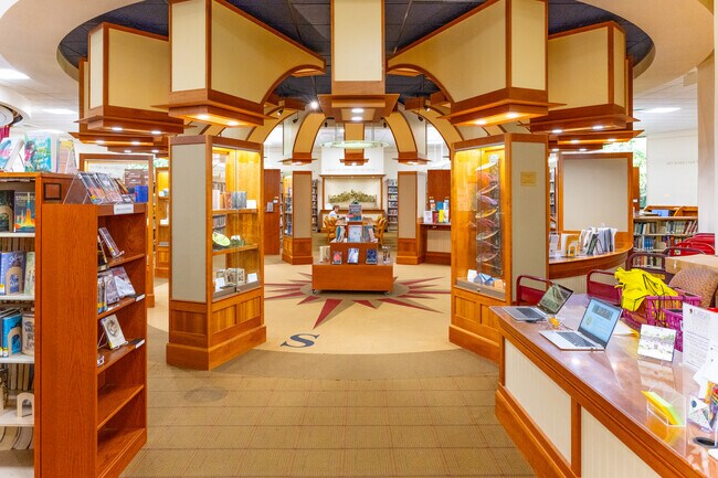 The Mark Twain Library is a quiet haven of history and literature.