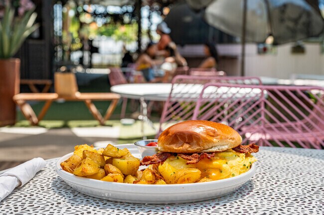 The Movie Colony locals love the Breakfast Sandwich offered at Cafe La Jefa.