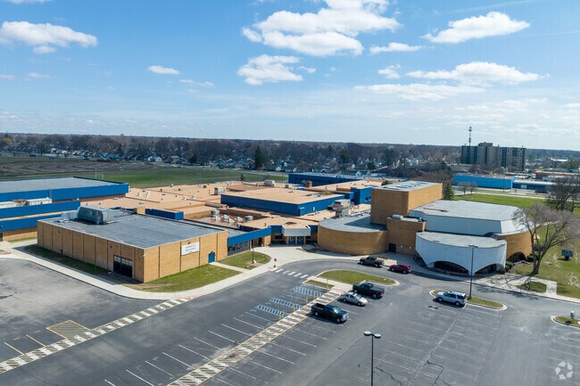 Garden City High School aerial view.