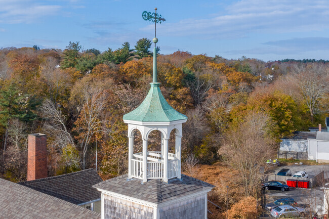 A lovely ornamental gazebo looks over Lippitt-Harris.