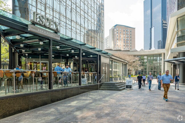 Restaurants and businesses blend seamlessly together in the Second Ward neighborhood.