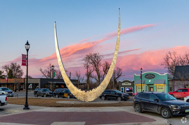 Echo is a famous piece of sculpture that is the center point for many of Marshalltown's festivals.
