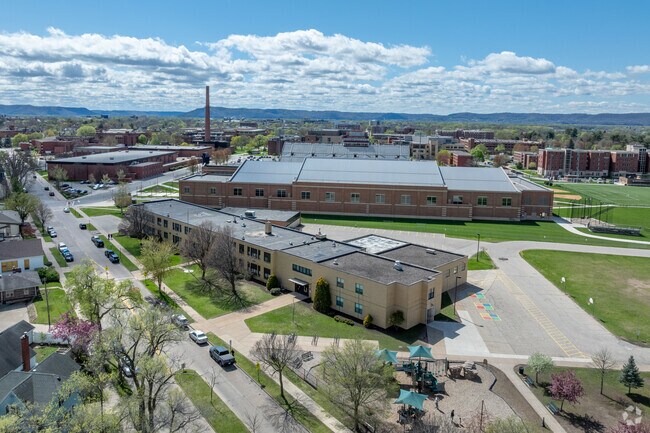 Emerson Elementary School has a playground on campus.