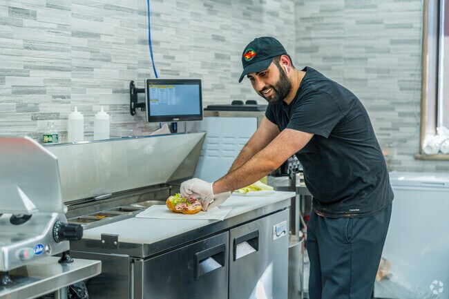 A Delco Deli owner and sandwich maker in Prospect Park, PA.