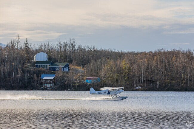 Small, single-prop airplanes are common to see taking off in Farm Loop.