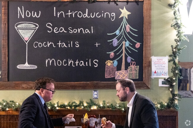 At Ferguson Brewing Company in Ferguson, MO, savor the festive spirit with Christmas cocktails.