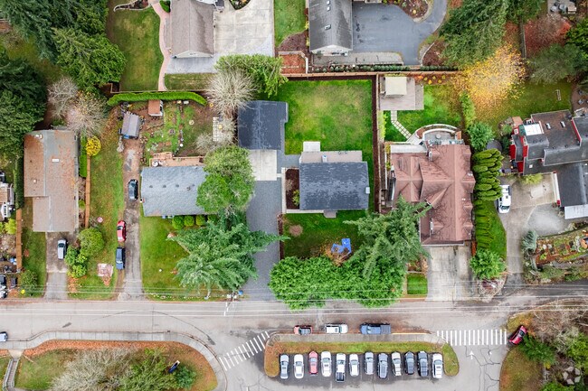 Homes in Geneva sit on compact lots along the rolling Washington hills.