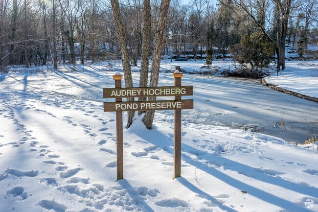 Audrey Hochberg Pond Preserve in Scarsdale is comprised of two separate features: Harwood Park & The Library Pond.