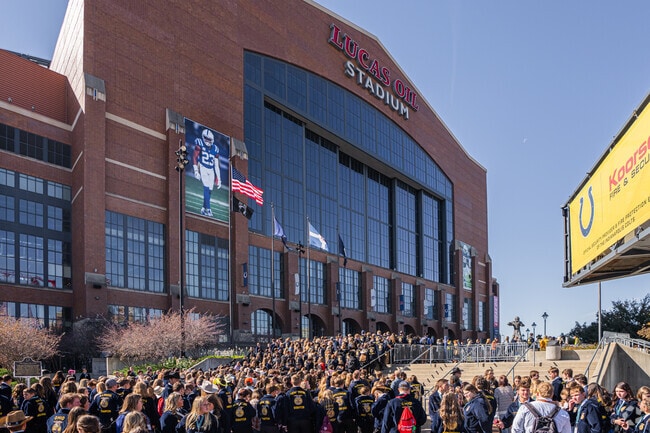 Lucas Oil Stadium hosts many conferences and is home to the Indianapolis Colts.