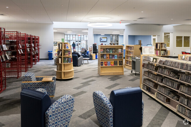 The Monmouth County Library Headquarters is a feature of tremendous import in the Lafayette Mills neighborhood.