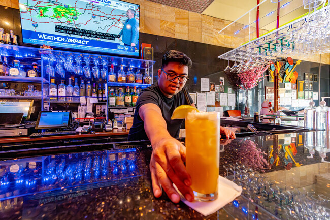 East Moon Asian Bistro has great cocktails.